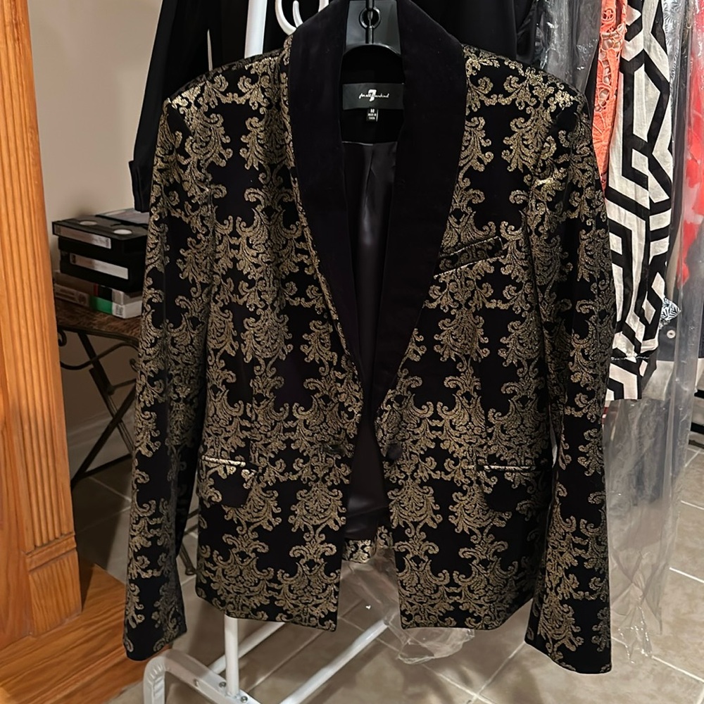 7 For All Mankind Black Blazer